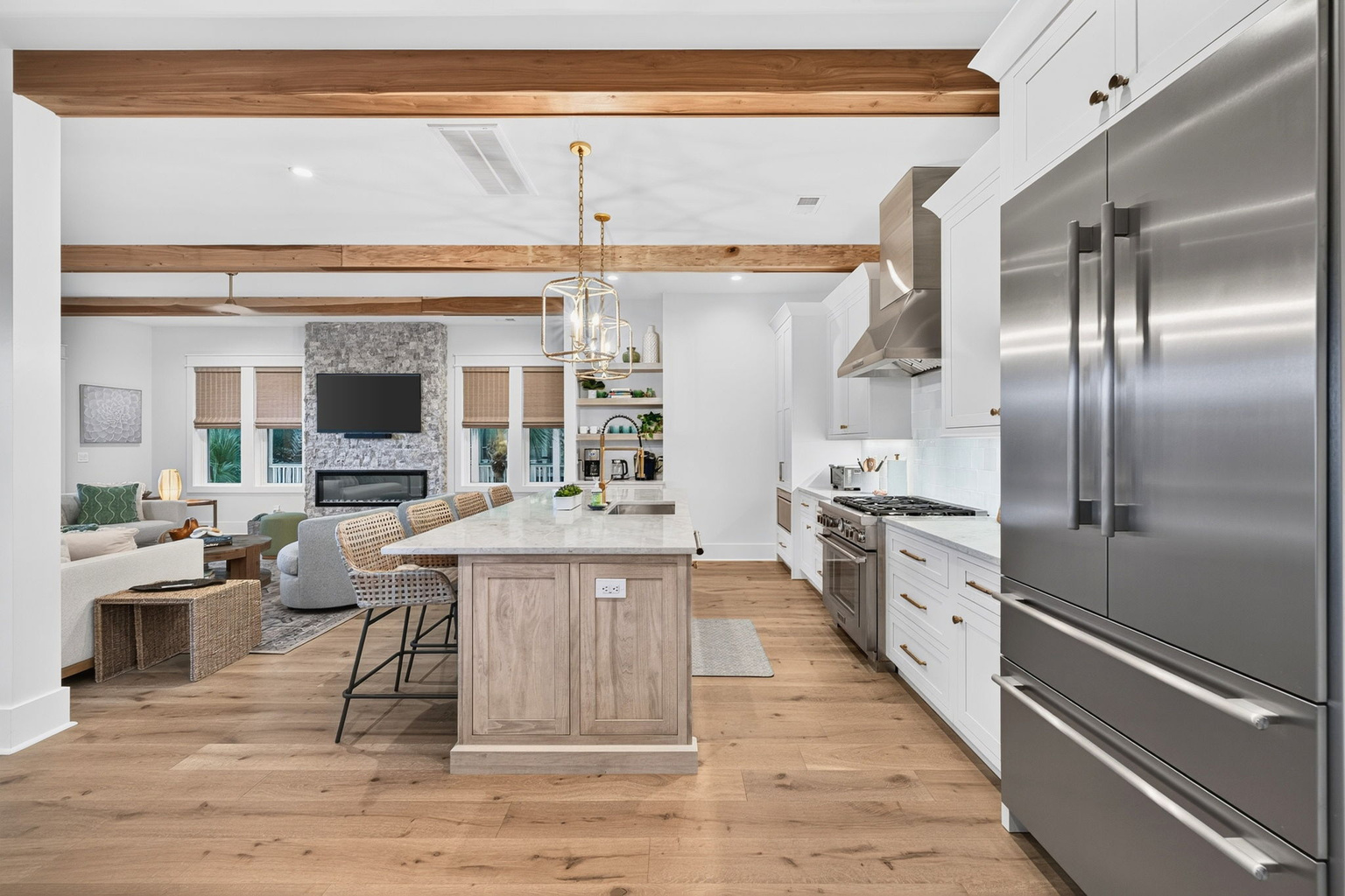 Kitchen at Tahanan Palms Isle of Palms vacation rental