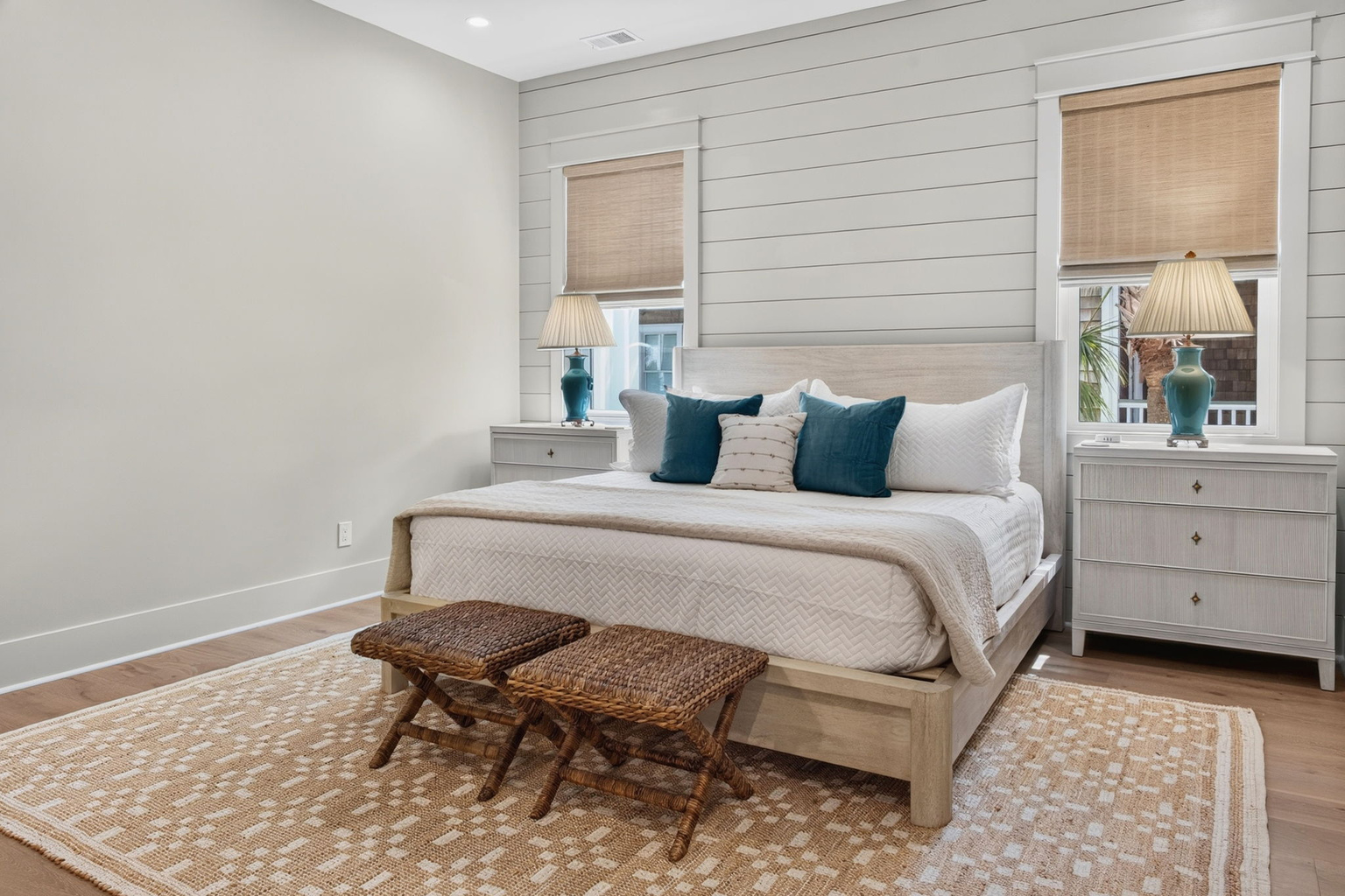 Primary suite at Tahanan Palms Isle of Palms vacation rental