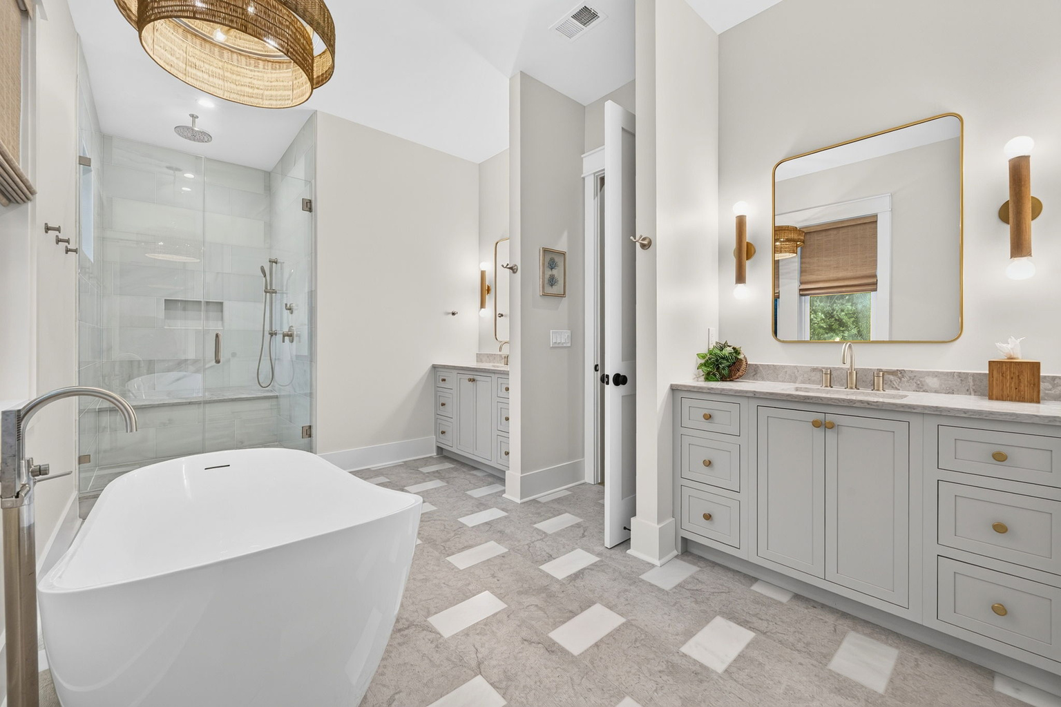 Primary suite at Tahanan Palms Isle of Palms vacation rental
