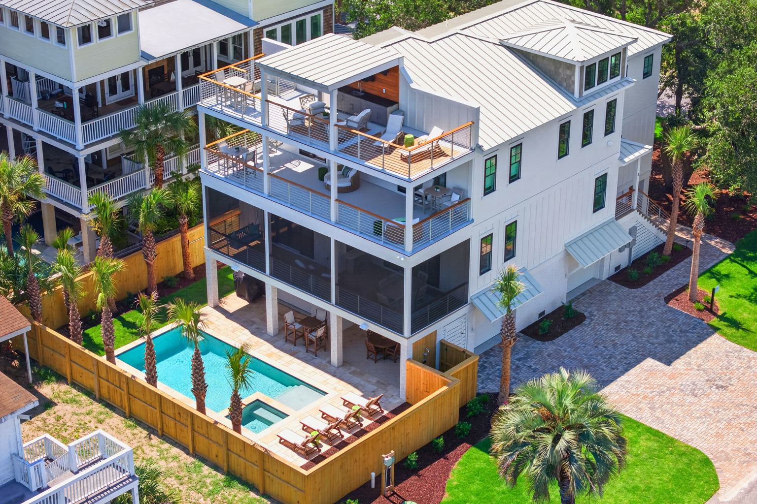 Rooftop ocean view from Tahanan Palms, Isle of Palms SC
